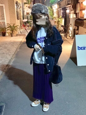 「chacktaylor」｜「アイテム（ジャケット/アウター）」を使った、ayanさん（レディース・153cm）の冬コーディネート