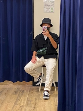 「Right-on（ライトオン）のアイテム（スラックス）」を使った、koushirou546546さん（メンズ・170cm）の夏コーディネート