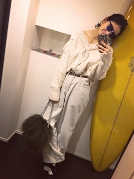 REIKA YOSHIDAさん(レディース・165cm)の冬コーディネート