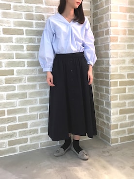 「オリエンタルトラフィック」｜「アイテム（ワンピース/ドレス）」を使った、たにはたさん（レディース・157cm）の冬コーディネート
