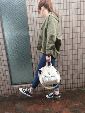 「オシャレパッソ」｜「アイテム（デニムジャケット）」を使った、Atさん（レディース・161cm）の秋コーディネート