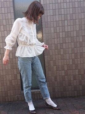 「平成最後のWEARISTAセンバツ」｜「アイテム（バレエシューズ）」を使った、Atさん（レディース・161cm）の春コーディネート