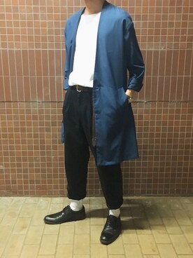 「HARE」｜「アイテム（ノーカラージャケット）」を使った、Machaさん（メンズ・171cm）の夏コーディネート