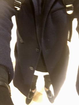 「united arrows」｜「アイテム（チェスターコート）」を使った、SKIさん（メンズ・174cm）の冬コーディネート