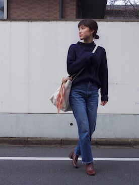 「フレンチカジュアル」｜「アイテム（財布/小物）」を使った、mya_yu（cherie aimer trip）さん（レディース・159cm）の春コーディネート