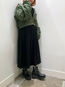 「77circa」｜annaさん（レディース・148cm）の冬コーディネート