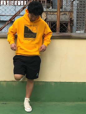 「OFFSHORE（オフショア）のアイテム」を使った、OFFSHORE  STAFFさん（メンズ・168cm）の春コーディネート