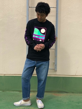 「OFFSHORE（オフショア）のアイテム」を使った、OFFSHORE  STAFFさん（メンズ・168cm）の春コーディネート
