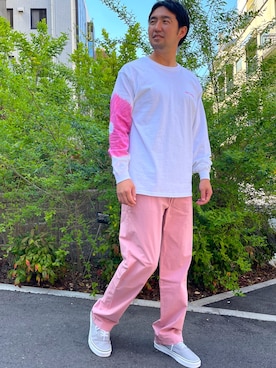 「OFFSHORE（オフショア）のアイテム」を使った、OFFSHORE  STAFFさん（メンズ・168cm）の春コーディネート