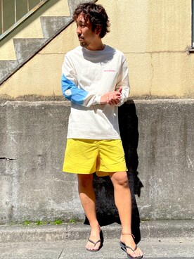 「OFFSHORE（オフショア）のアイテム」を使った、OFFSHORE  STAFFさん（メンズ・168cm）の春コーディネート