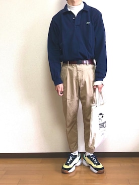 「ラコステ」｜yeongさん（メンズ・169cm・10代）の春コーディネート