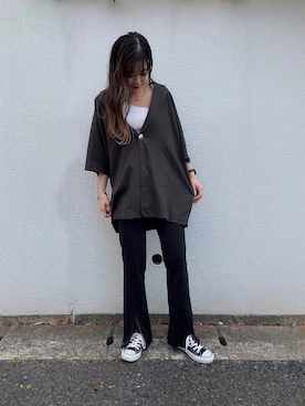 「CONVERSE（コンバース）のconverse（コンバース） ALL STAR OX（オールスターOX）（スニーカー）」を使った、MIKUさん（レディース・158cm）の春コーディネート