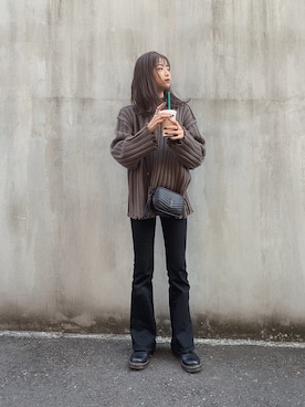 「Saint Laurent（サンローラン）のアイテム」を使った、MIKUさん（レディース・158cm）の秋コーディネート