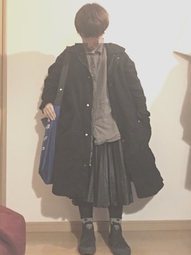 「zucca」｜「アイテム（その他アウター）」を使った、葉さん（レディース・144cm）の春コーディネート