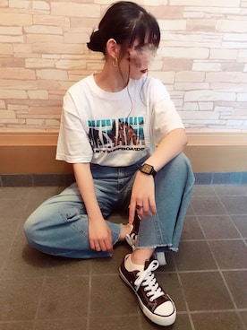「152cm」｜「アイテム（腕時計）」を使った、FLさん（レディース・152cm）の秋コーディネート