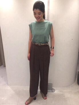 Miho Iijimaさん（レディース・166cm）の夏コーディネート