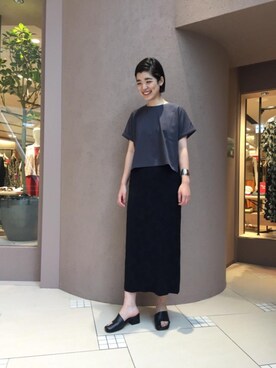 Miho Iijimaさん(レディース・166cm)の夏コーディネート