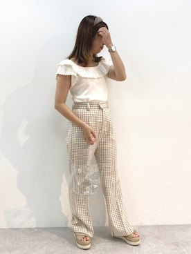 Rino / 骨格ストレートさん（レディース・155cm）の夏コーディネート