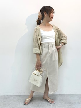 Rino / 骨格ストレートさん（レディース・155cm）の夏コーディネート