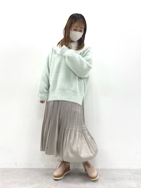 Rino / 骨格ストレートさん（レディース・155cm）の冬コーディネート