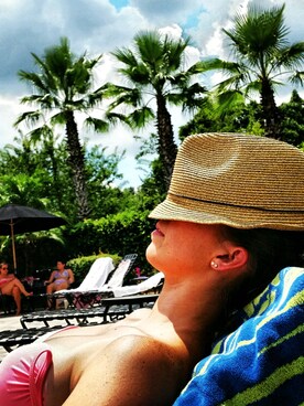 「Mossimo（モッシモ）のアイテム（帽子）」を使った、berdieさん（レディース・173cm）の春コーディネート