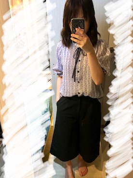 「NET（ネット）のアイテム（パンツ）」を使った、dydoさん（レディース・156cm）の春コーディネート