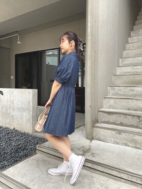 シャツワンピース ショート ミニ丈 コーディネート Zozotown