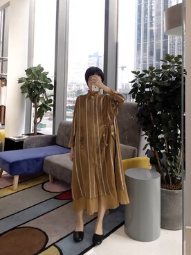 「MUSE（ミューズ）のアイテム」を使った、carolzilinさん（レディース・163cm）の秋コーディネート