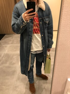 「RAGS McGREGOR （ラグスマックレガー）のアイテム（シューズ）」を使った、まっきんとっしゅさん（メンズ・173cm）の冬コーディネート