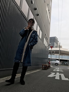 「RAGS McGREGOR （ラグスマックレガー）のアイテム（シューズ）」を使った、まっきんとっしゅさん（メンズ・173cm）の春コーディネート