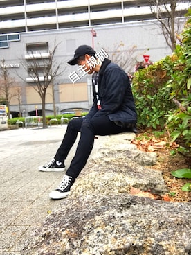 「大晦日」｜「アイテム（デニムジャケット）」を使った、まっきんとっしゅさん（メンズ・173cm）の冬コーディネート