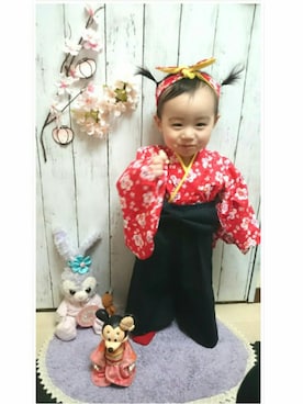「ベビー袴」｜KOTTYさん（キッズ・80cm）の春コーディネート