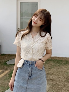 「スウィート」｜dwstyle_storeさん（レディース・163cm）の夏コーディネート