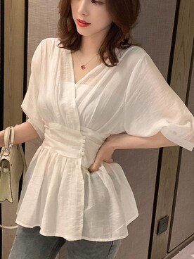 「スウィート」｜dwstyle_storeさん（レディース・163cm）の夏コーディネート