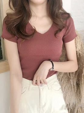 「定番」｜「アイテム（腕時計）」を使った、dwstyle_storeさん（レディース・164cm）の春コーディネート