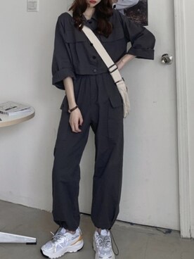 「新作」｜「アイテム（セットアップ）」を使った、dwstyle_storeさん（レディース・161cm）の冬コーディネート