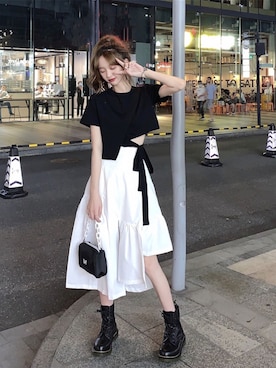 「新作」｜「アイテム（セットアップ）」を使った、dwstyle_storeさん（レディース・161cm）の春コーディネート