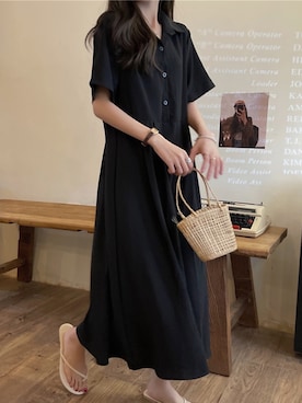 「新作」｜「アイテム（スリッポン）」を使った、dwstyle_storeさん（レディース・161cm）の夏コーディネート