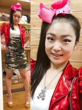 「American style」｜Childish Linaさん（レディース・150cm）の夏コーディネート