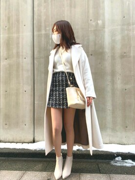 「Samantha Thavasa Petit Choice（サマンサタバサ　プチチョイス）のアイテム（バッグ）」を使った、yan-TTさん（レディース・162cm）の冬コーディネート