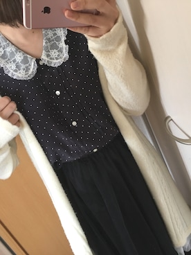 「axes femme（アクシーズファム）のアイテム（その他アウター）」を使った、にっきさん（レディース・162cm）の春コーディネート
