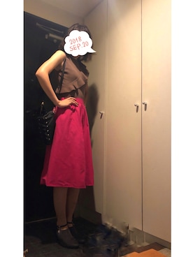 「snidel」｜「アイテム（ブーティ）」を使った、かさん（レディース・163cm）の秋コーディネート