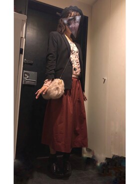 「FREE'S MART（フリーズマート）のアイテム（ハンチング/ベレー帽）」を使った、かさん（レディース・163cm）の秋コーディネート