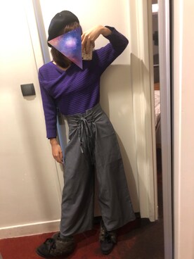 「FREE'S MART（フリーズマート）のアイテム（ハンチング/ベレー帽）」を使った、かさん（レディース・163cm）の冬コーディネート