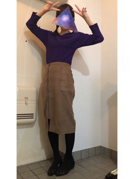 かさん（レディース・163cm）の冬コーディネート