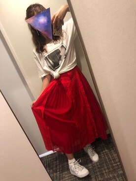 「Supreme.La.La.（シュープリームララ）のアイテム（ワンピース/ドレス）」を使った、かさん（レディース・163cm）の夏コーディネート