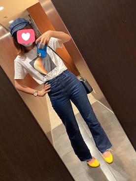 「FREE'S MART（フリーズマート）のアイテム（キャスケット）」を使った、かさん（レディース・163cm）の夏コーディネート