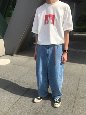 「FUTUR（フューチャー）のアイテム」を使った、Nebanoさん（メンズ・172cm）の春コーディネート