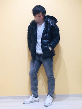 「THE SHOP TK （ザ ショップ ティーケー ）のアイテム（ダウンジャケット/コート）」を使った、まめさん（メンズ・160cm）の冬コーディネート