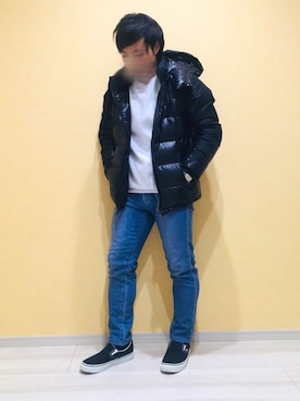 「THE SHOP TK （ザ ショップ ティーケー ）のアイテム（ダウンジャケット/コート）」を使った、まめさん（メンズ・160cm）の冬コーディネート